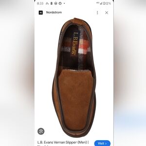 L. B. Evans Vernan Slippers Men's House Shoes New Sz 10.5